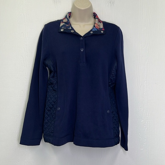 Tommy Bahama - NWT Hybrid Aruba Quilted Pullover Half Snap Blouse Size Small - Picture 2 of 14